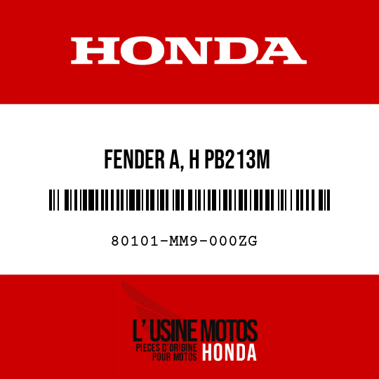 image de 80101-MM9-000ZG FENDER A, H PB213M 
