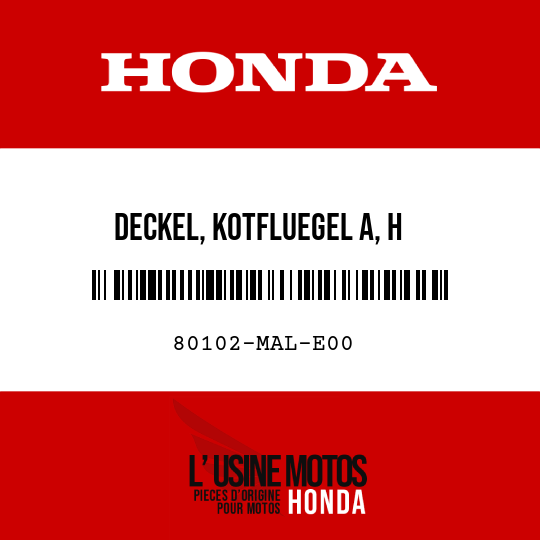image de 80102-MAL-E00 DECKEL, KOTFLUEGEL A, H