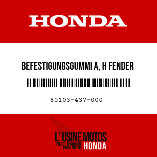 image de 80103-437-000 BEFESTIGUNGSGUMMI A, H FENDER