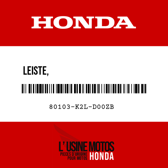 image de 80103-K2L-D00ZB LEISTE,                       KENNZEICHENLEUCHTENABDECKUNG NHC09M (NHC09M MATT LEUCHTEND SILBER METALLIC)