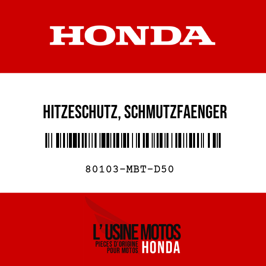 image de 80103-MBT-D50 HITZESCHUTZ, SCHMUTZFAENGER