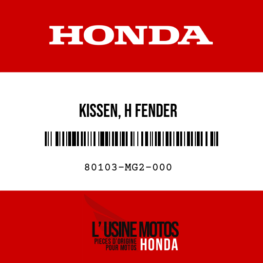 image de 80103-MG2-000 KISSEN, H FENDER