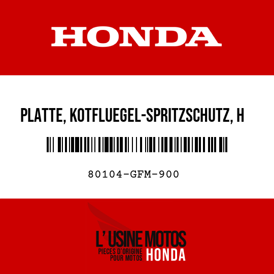 image de 80104-GFM-900 PLATTE, KOTFLUEGEL-SPRITZSCHUTZ, H