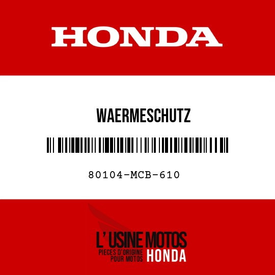 image de 80104-MCB-610 WAERMESCHUTZ