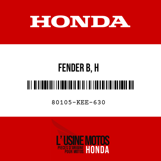 image de 80105-KEE-630 FENDER B, H