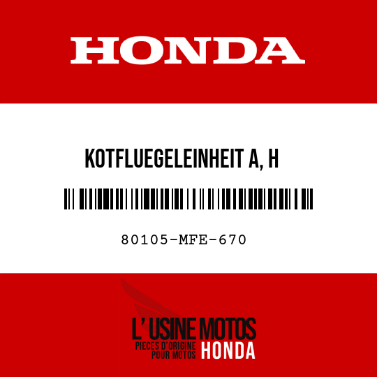 image de 80105-MFE-670 KOTFLUEGELEINHEIT A, H
