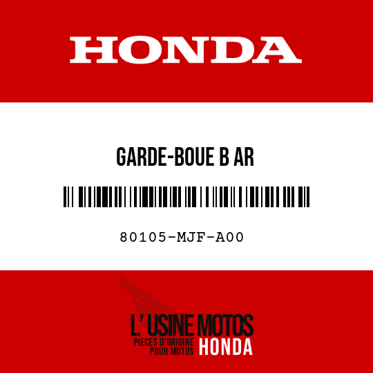 image de 80105-MJF-A00 GARDE-BOUE B AR