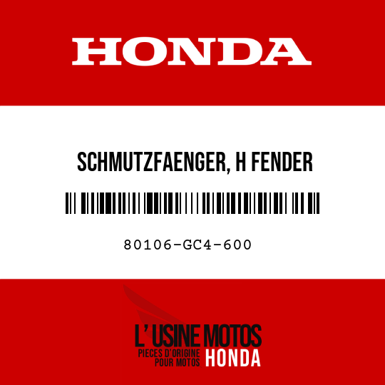 image de 80106-GC4-600 SCHMUTZFAENGER, H FENDER
