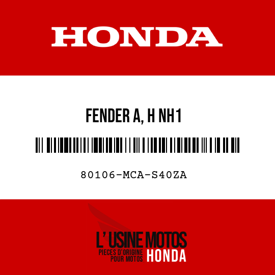 image de 80106-MCA-S40ZA FENDER A, H NH1