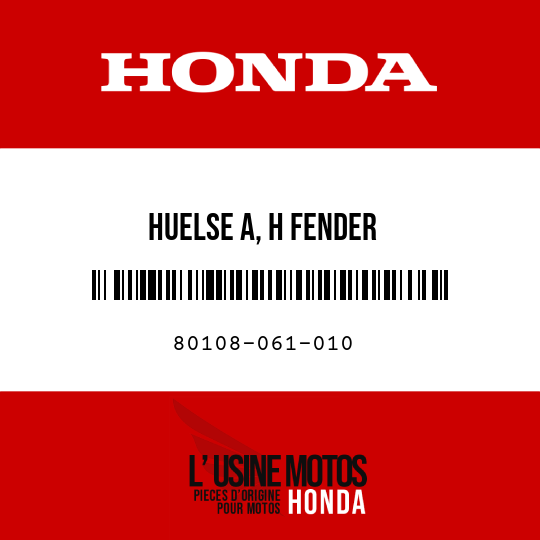 image de 80108-061-010 HUELSE A, H FENDER