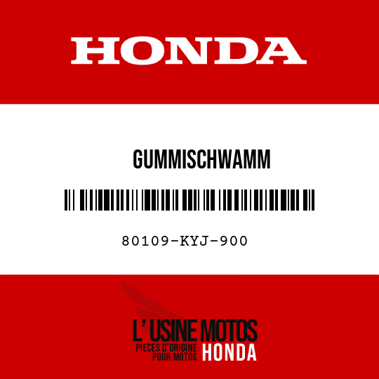 image de 80109-KYJ-900 GUMMISCHWAMM