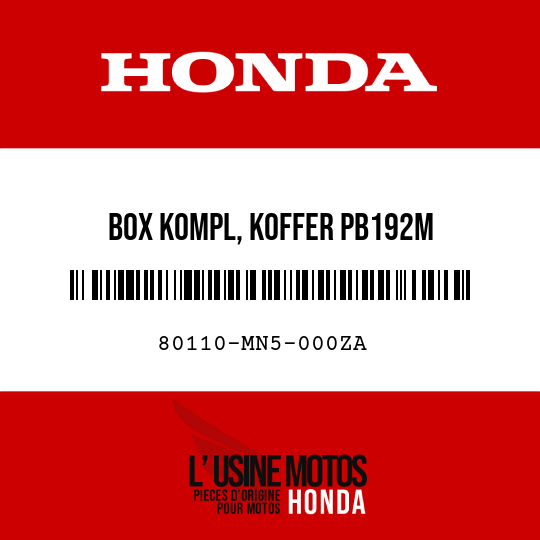 image de 80110-MN5-000ZA BOX KOMPL, KOFFER PB192M 