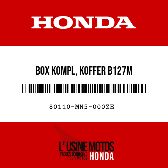image de 80110-MN5-000ZE BOX KOMPL, KOFFER B127M 
