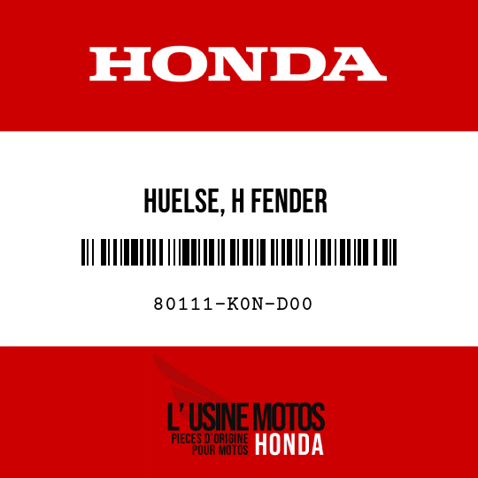image de 80111-K0N-D00 HUELSE, H FENDER