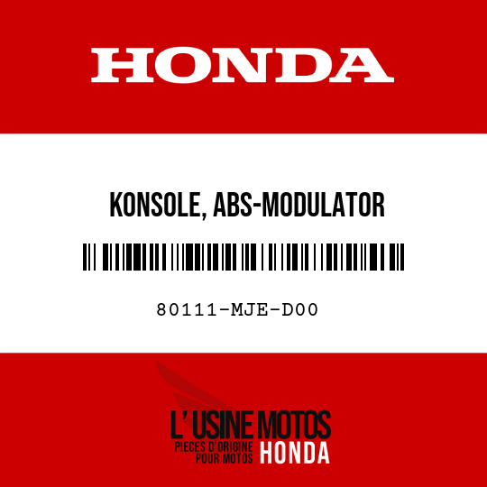 image de 80111-MJE-D00 KONSOLE, ABS-MODULATOR