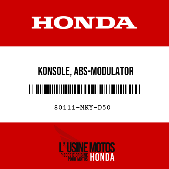 image de 80111-MKY-D50 KONSOLE, ABS-MODULATOR