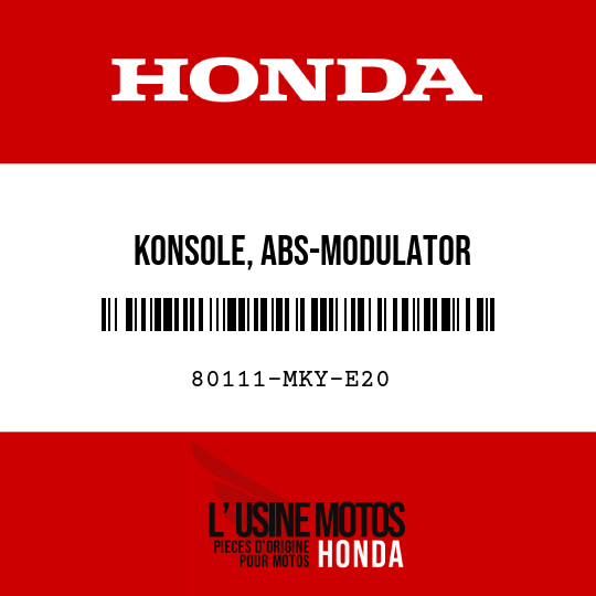 image de 80111-MKY-E20 KONSOLE, ABS-MODULATOR