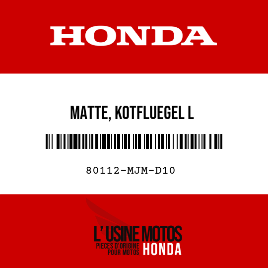 image de 80112-MJM-D10 MATTE, KOTFLUEGEL L