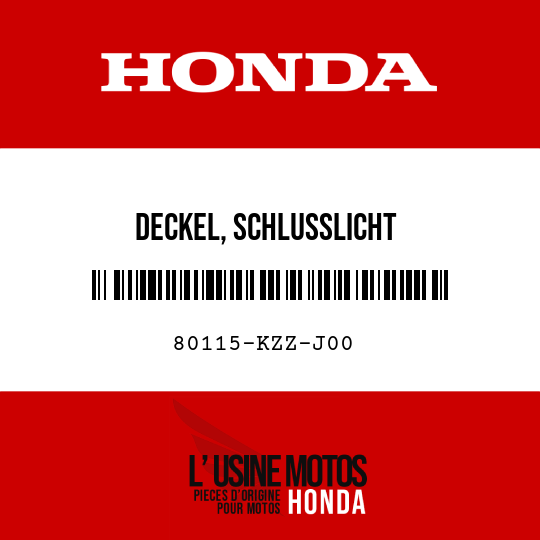 image de 80115-KZZ-J00 DECKEL, SCHLUSSLICHT