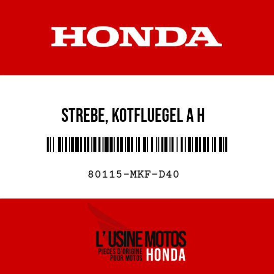 image de 80115-MKF-D40 STREBE, KOTFLUEGEL A H
