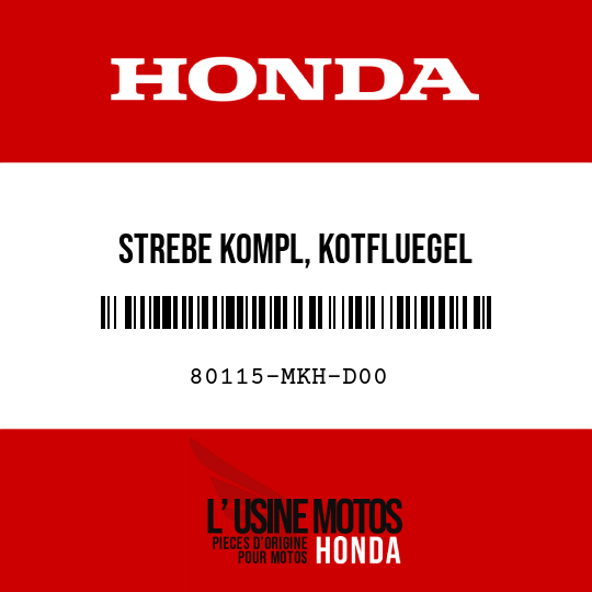 image de 80115-MKH-D00 STREBE KOMPL, KOTFLUEGEL