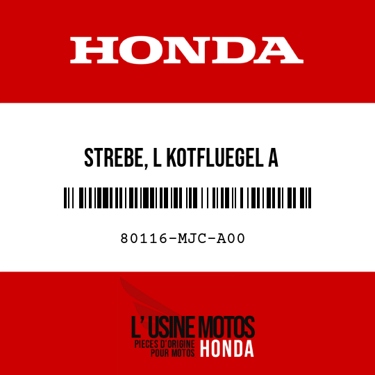 image de 80116-MJC-A00 STREBE, L KOTFLUEGEL A