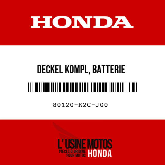 image de 80120-K2C-J00 DECKEL KOMPL, BATTERIE