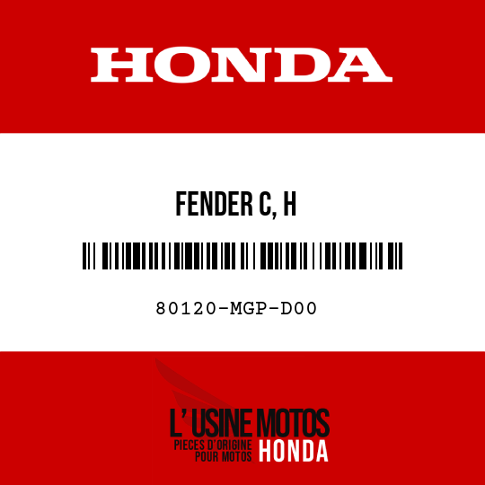 image de 80120-MGP-D00 FENDER C, H