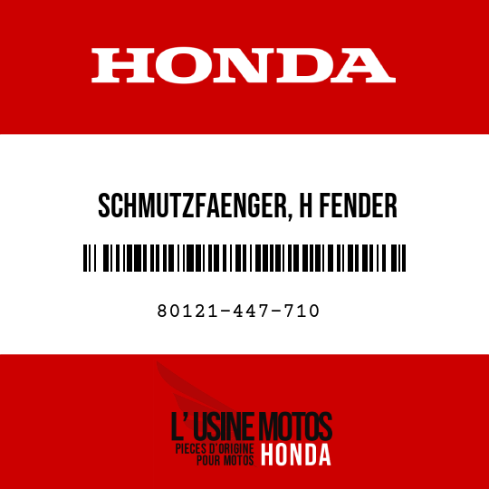 image de 80121-447-710 SCHMUTZFAENGER, H FENDER