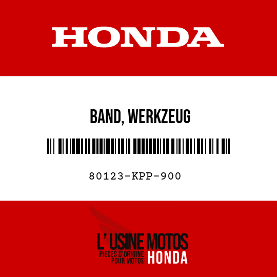 image de 80123-KPP-900 BAND, WERKZEUG