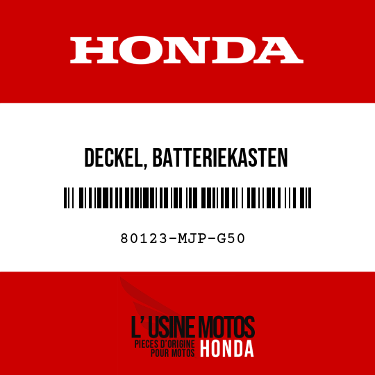image de 80123-MJP-G50 DECKEL, BATTERIEKASTEN
