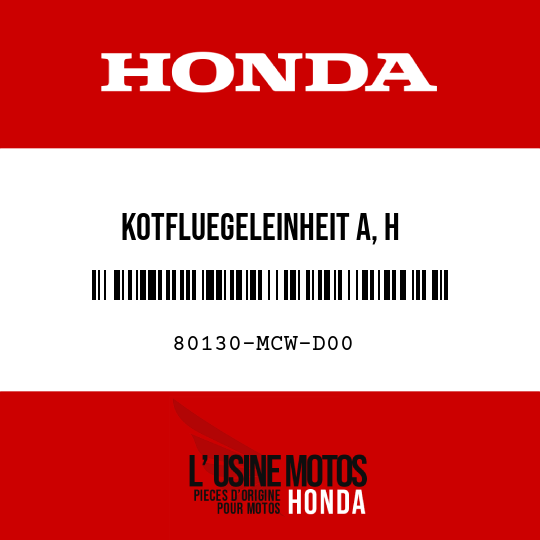 image de 80130-MCW-D00 KOTFLUEGELEINHEIT A, H