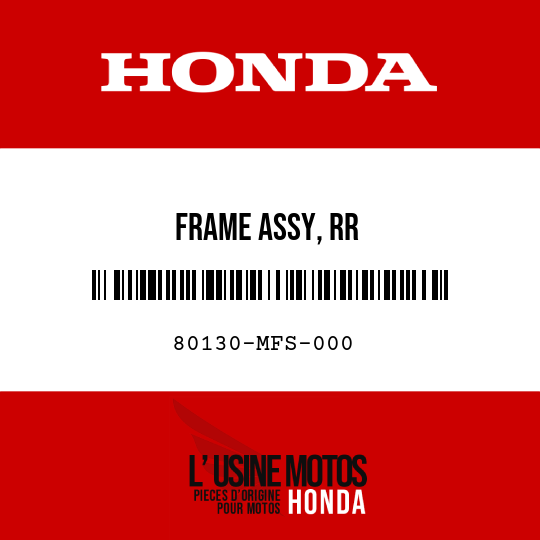 image de 80130-MFS-000 FRAME ASSY, RR