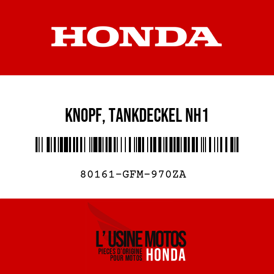 image de 80161-GFM-970ZA KNOPF, TANKDECKEL NH1