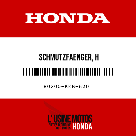 image de 80200-KEB-620 SCHMUTZFAENGER, H