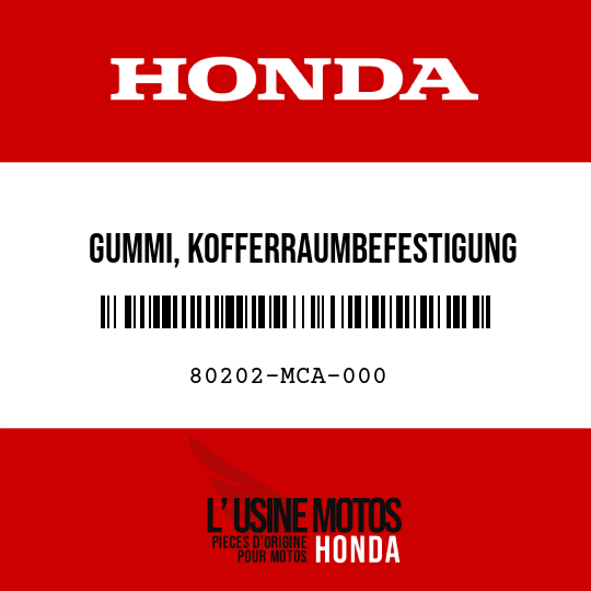 image de 80202-MCA-000 GUMMI, KOFFERRAUMBEFESTIGUNG