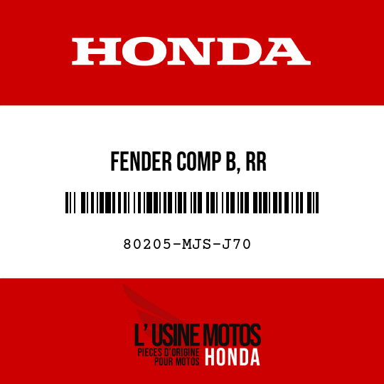 image de 80205-MJS-J70 FENDER COMP B, RR