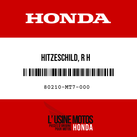 image de 80210-MT7-000 HITZESCHILD, R H
