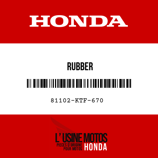 image de 81102-KTF-670 RUBBER