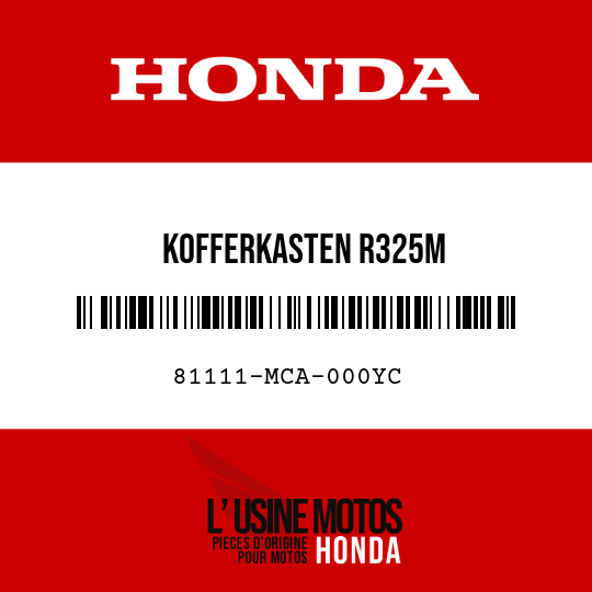 image de 81111-MCA-000YC KOFFERKASTEN R325M 