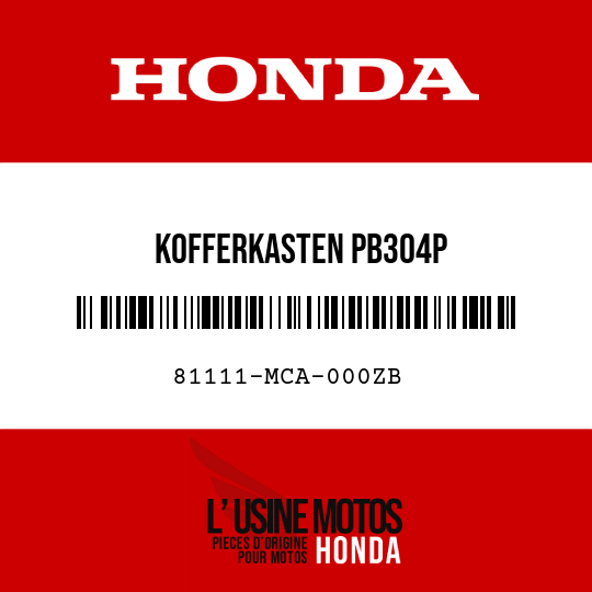 image de 81111-MCA-000ZB KOFFERKASTEN PB304P 