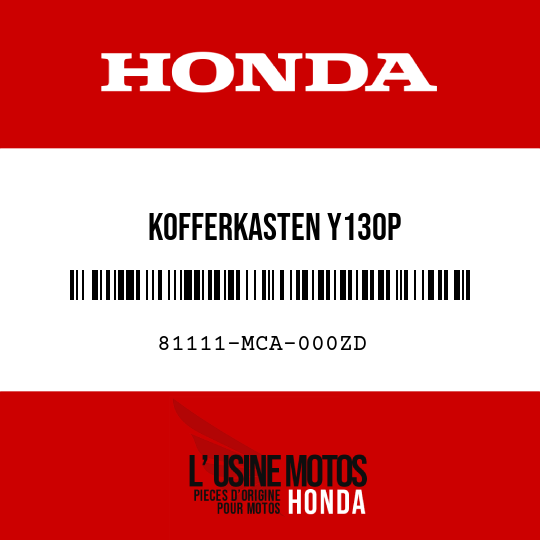 image de 81111-MCA-000ZD KOFFERKASTEN Y130P 