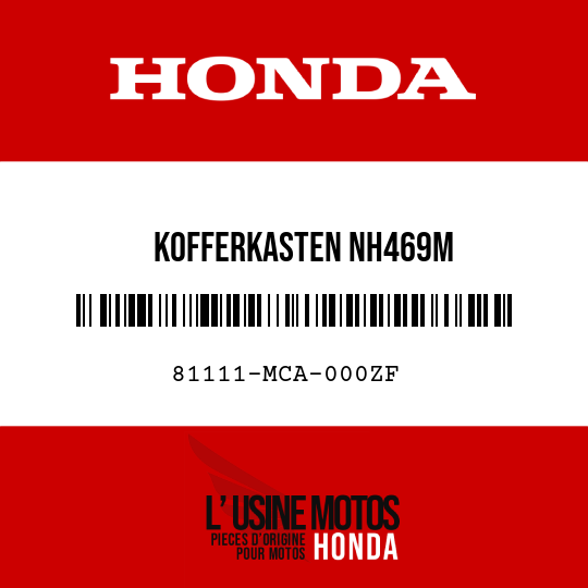 image de 81111-MCA-000ZF KOFFERKASTEN NH469M 