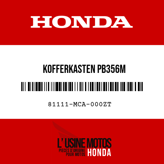 image de 81111-MCA-000ZT KOFFERKASTEN PB356M 
