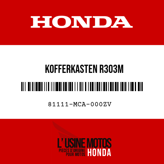 image de 81111-MCA-000ZV KOFFERKASTEN R303M 