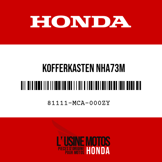 image de 81111-MCA-000ZY KOFFERKASTEN NHA73M 