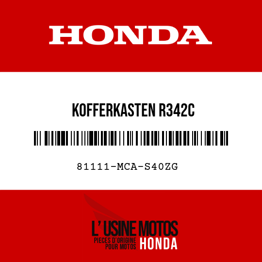 image de 81111-MCA-S40ZG KOFFERKASTEN R342C