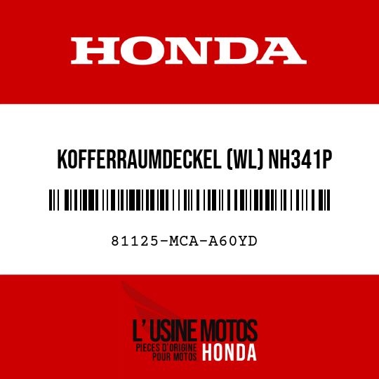 image de 81125-MCA-A60YD KOFFERRAUMDECKEL (WL) NH341P