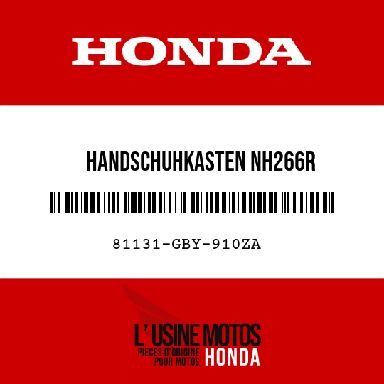 image de 81131-GBY-910ZA HANDSCHUHKASTEN NH266R 