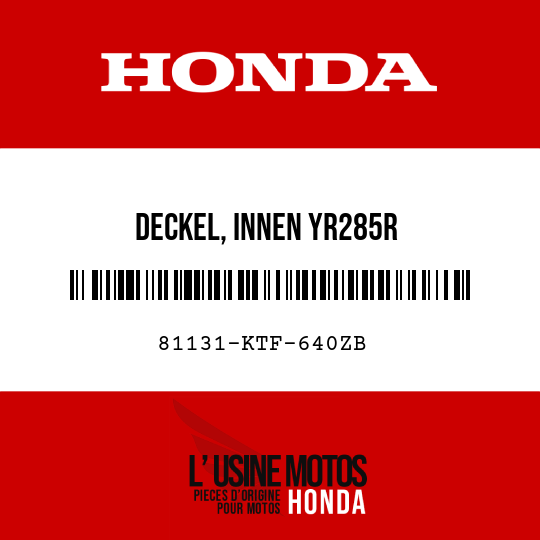 image de 81131-KTF-640ZB DECKEL, INNEN YR285R 